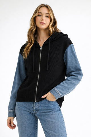 Habit Dylan Denim Sleeve Jacket
