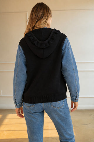 Habit Dylan Denim Sleeve Jacket