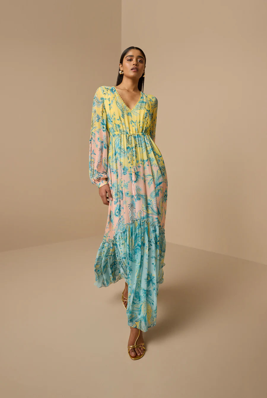 Hemant & Nandita Wani Maxi Dress | Hemant & Nandita Women's Clothing at Lonnys NY Paisley / Medium / HN-WANI-937 Hemant & Nandita Wani Maxi Dress | Hemant & Nandita Women's Clothing at Lonnys NY Paisley / Medium / HN-WANI-937
