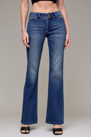 Hidden Low Rise Ryan Double Waistband Bootcut Jeans