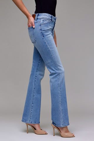 Hidden Low Rise Ryan Double Waistband Bootcut Jeans