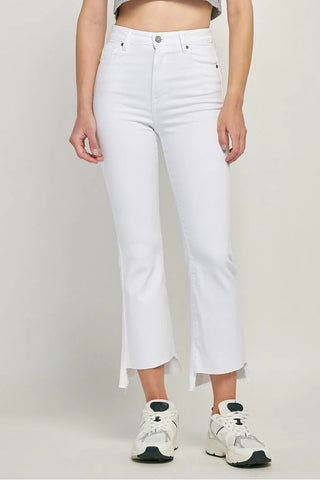 Hidden Happi Crop Flare Step Hem Jeans - Premium clothing at Lonnys NY - Just $91! Shop Womens clothing now 