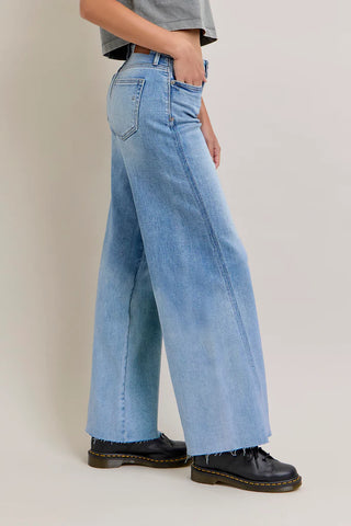 Hidden Nori Angled Seam Wide Leg Jeans - Premium clothing at Lonnys NY - Just $91! Shop Womens clothing now 