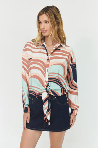 Hutch Robbie Tie Front Shirt