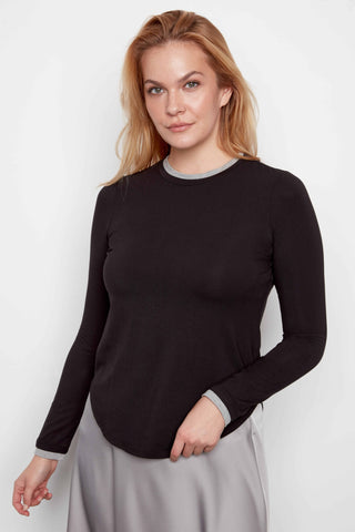 ILTM Alaia Contrast Long Sleeve Crewneck - Premium clothing at Lonnys NY - Just $113! Shop Womens clothing now 