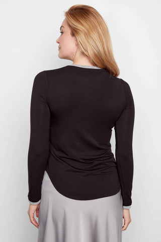 ILTM Alaia Contrast Long Sleeve Crewneck - Premium clothing at Lonnys NY - Just $113! Shop Womens clothing now 