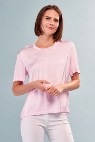Insight Satin Short Sleeve Tee - Premium Shirts & Tops from INSIGHT - Just $72! Shop now 