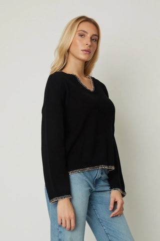 JS71 Rory Contrast Sweater - Premium clothing at Lonnys NY - Just $189! Shop Womens clothing now 