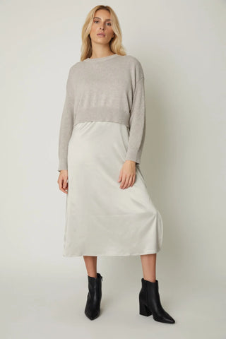 JS71 Willow Sweater Slip Dress - Premium clothing at Lonnys NY - Just $264! Shop Womens clothing now 