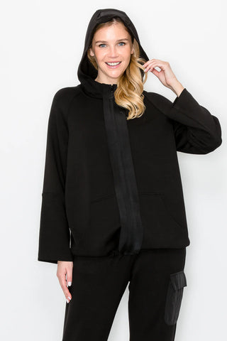 Joh Kari Pointe Knit Hoodie Jacket