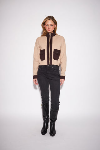 John & Jenn Camilla Zip Up Sweater Jacket