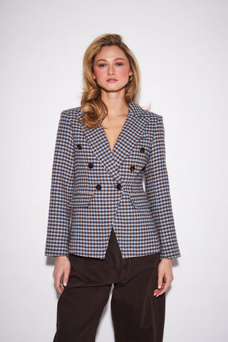 John & Jenn Jodi Houndstooth Blazer