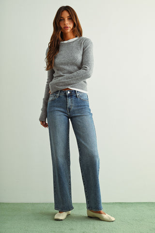 Just Black Denim JB Collection Straight Leg High Rise Jeans