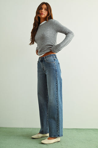 Just Black Denim JB Collection Straight Leg High Rise Jeans