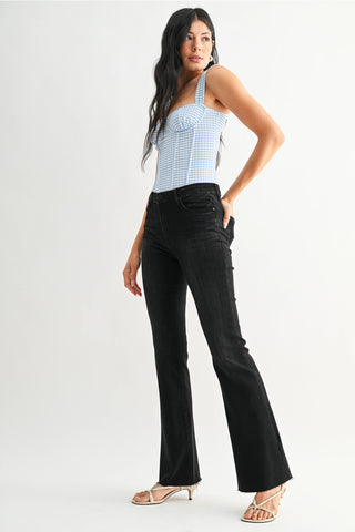 Just Black Scissor Cut Flare Jeans