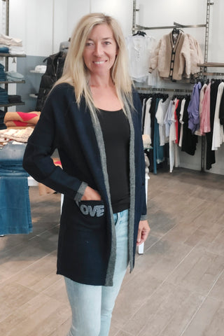 Just Madison Love Pocket Cardigan - Premium clothing at Lonnys NY - Just $115! Shop Womens clothing now 