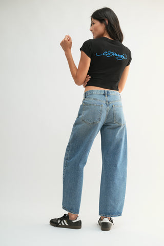 Just USA Denim Barrel Jeans - Premium clothing at Lonnys NY - Just $100! Shop Womens clothing now 