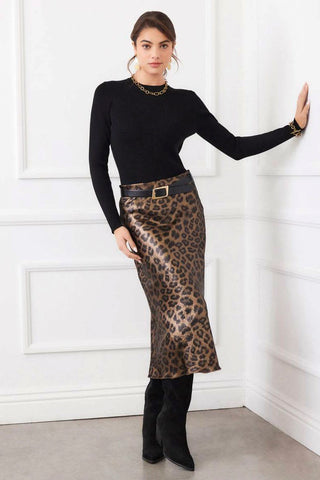 Karen Kane Leopard Skirt