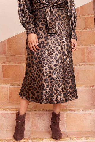 Karen Kane Leopard Skirt