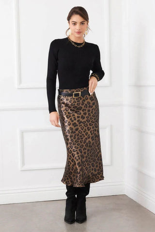 Karen Kane Leopard Skirt