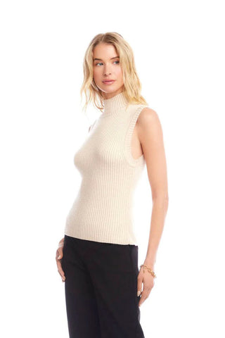 Karen Kane Ribbed Turtleneck Tank