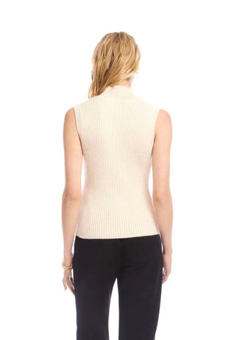 Karen Kane Ribbed Turtleneck Tank