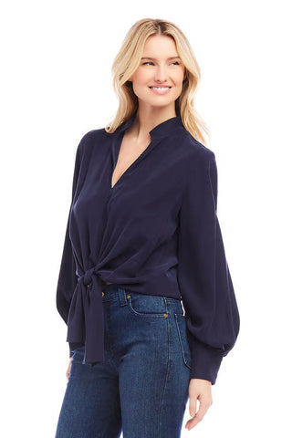 Karen Kane Tie Front Blouse - Premium clothing at Lonnys NY - Just $148! Shop Womens clothing now 