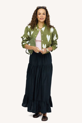 Kerri Rosenthal Ikat Heart Bomber Jacket