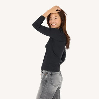 Kerri Rosenthal Long Sleeve Ribbed Tee