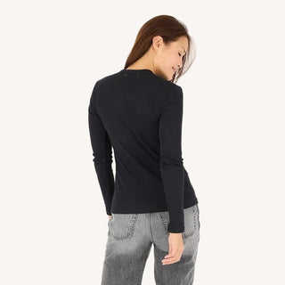 Kerri Rosenthal Long Sleeve Ribbed Tee