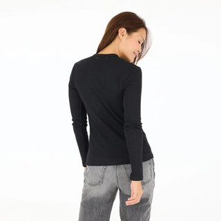 Kerri Rosenthal Long Sleeve Ribbed Tee