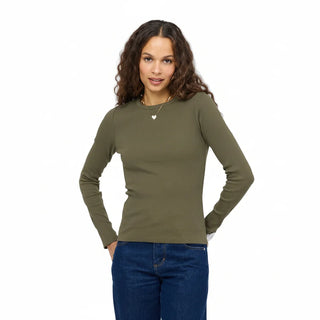 Kerri Rosenthal Long Sleeve Ribbed Tee