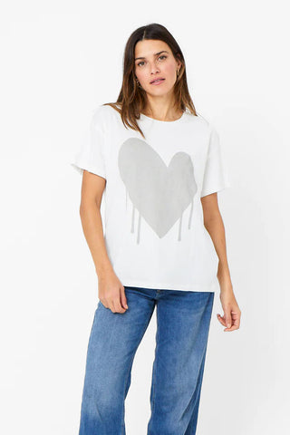 Kerri Rosenthal Tommy Drippy Heart Tee - Premium Shirts & Tops at Lonnys NY - Just $108! Shop Womens clothing now 