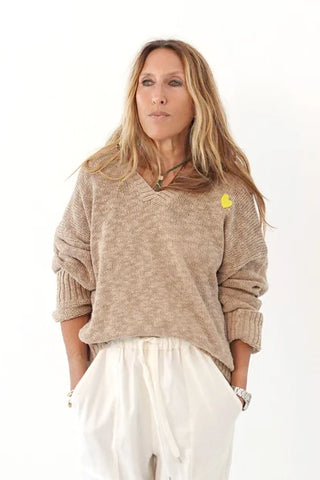 Kerri Rosenthal Summerland V Neck Sweater