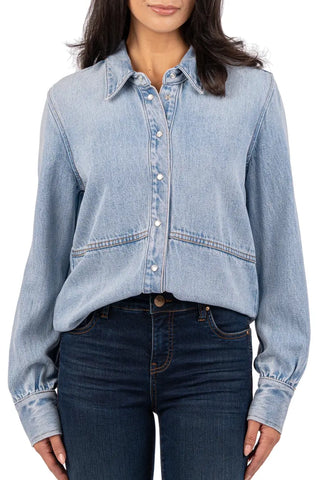 Kut from the Kloth Mika Button Down - Premium clothing at Lonnys NY - Just $95! Shop Womens clothing now 