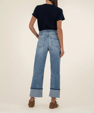 Kut Sienna High Rise Straight Leg Jeans