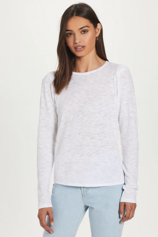 Goldie LONG SLEEVE PUFF SHOULDER TEE - Premium Shirts & Tops from Goldie - Just $125! Shop now at Lonnys NY