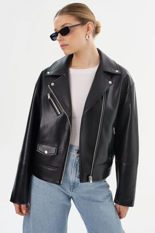 LaMarque Andrade Recycled Leather Jacket - Premium clothing at Lonnys NY - Just $495! Shop Womens clothing now 