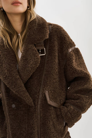 Lamarque Badu Oversized Sherpa Coat