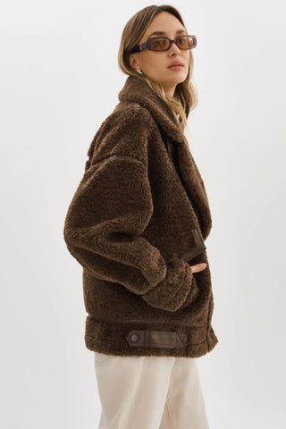Lamarque Badu Oversized Sherpa Coat