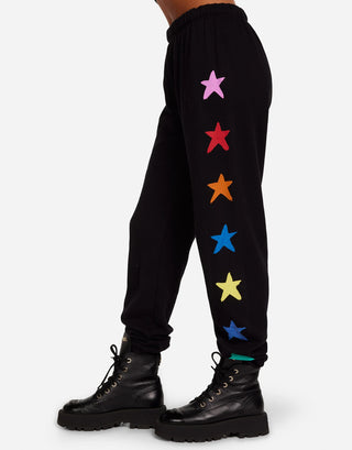 Lauren Moshi Tanzy Brushed Star Sweatpants