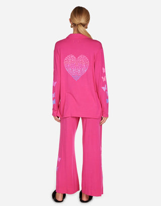 Lauren Moshi Alison Butterfly Heart Pajama Sets