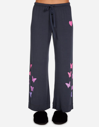 Lauren Moshi Alison Butterfly Heart Pajama Sets