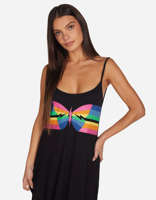 Lauren Moshi Berna Butterfly Stripe Dress