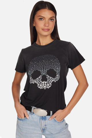 Lauren Moshi Butterfly Skull Wolf Tee
