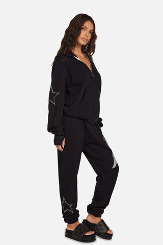 Lauren Moshi Hezly Crystal Aerosmith Hoodie