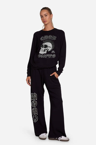 Lauren Moshi Juvia CBGB Crystal Skull Pants - Premium clothing at Lonnys NY - Just $176! Shop Womens clothing now 