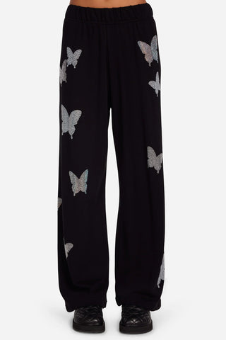 Lauren Moshi Martina Crystal Butterfly Sweatpants - Premium clothing at Lonnys NY - Just $176! Shop Womens clothing now 