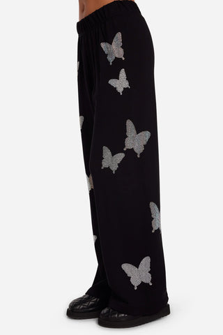 Lauren Moshi Martina Crystal Butterfly Sweatpants - Premium clothing at Lonnys NY - Just $176! Shop Womens clothing now 