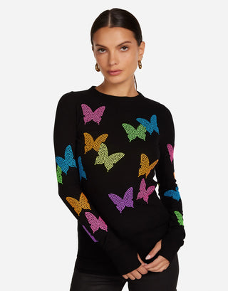 Lauren Moshi McKinley Neon Butterfly Top
